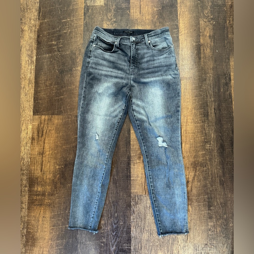 Lucky Brand Women's Faded Black Skinny Jeans